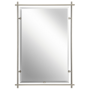 KK41096NI Abbeyville Square / Rectangular Mirror - Brushed Nickel