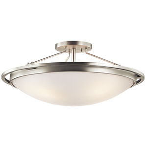 KK42025NI Kympton Semi Flush Mount Ceiling Light - Brushed Nickel