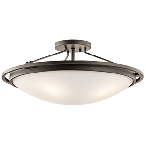 KK42025OZ Kympton Semi Flush Mount Ceiling Light - Olde Bronze