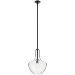 KK42046BK Everly Entrance / Foyer Pendant Light - Black