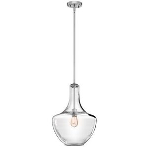 KK42046CH Everly Entrance / Foyer Pendant Light - Chrome