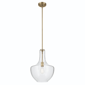 KK42046NBRCS Everly Entrance / Foyer Pendant Light - Natural Brass