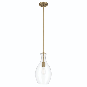 KK42047NBRCS Everly Entrance / Foyer Pendant Light - Natural Brass