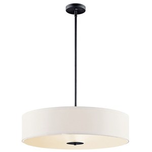 KK42122BK Inverted Pendant Drum Pendant Pendant Light - Black