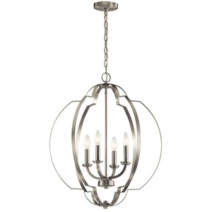 KK42138NI Voleta Entrance / Foyer Pendant Light - Brushed Nickel