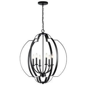 KK42139BK Voleta Mid Sized Chandelier Chandelier - Black