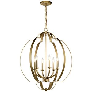 KK42139NBR Voleta Mid Sized Chandelier Chandelier - Natural Brass