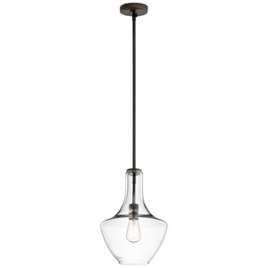 KK42141OZCLR Everly Down Light Pendant Light - Olde Bronze / Clear