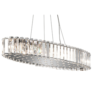 KK42173CH Crystal Skye Linear Pendant Pendant Light - Chrome