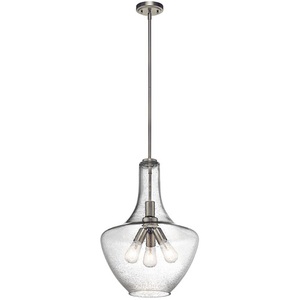 KK42190NI Everly Down Light Pendant Light - Brushed Nickel