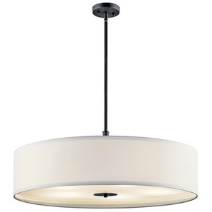 KK42196BK Everly Drum Pendant Pendant Light - Black