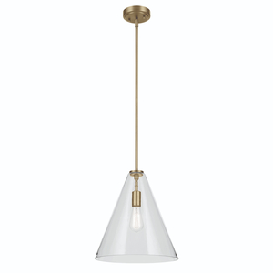 KK42200NBR Everly Down Light Pendant Light - Natural Brass