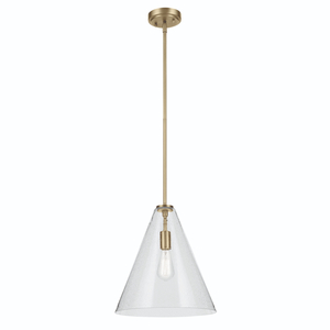 KK42200NBRCS Everly Down Light Pendant Light - Natural Brass