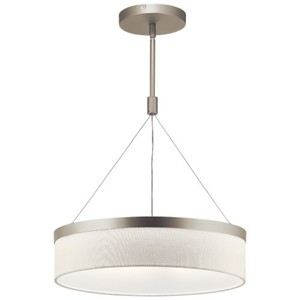 KK42297SNLED Mercel Drum Pendant Pendant Light - Satin Nickel