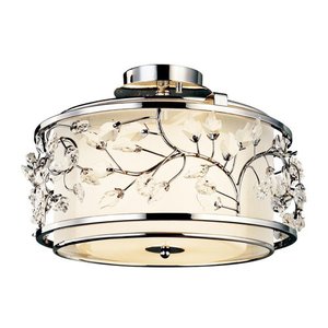 KK42306CH Jardine Semi Flush Mount Ceiling Light - Chrome