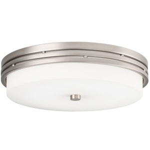 KK42380NILEDR Ceiling Space Flush Mount Ceiling Light - Brushed Nickel