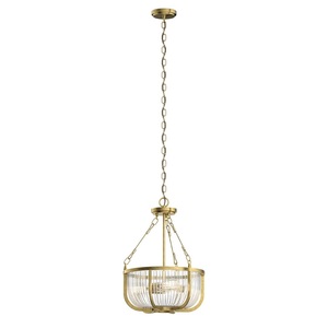 KK42389NBR Roux Up Light Pendant Light - Natural Brass