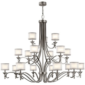 KK42396AP Lacey Large Foyer Chandelier Chandelier - Antique Pewter