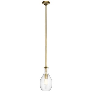 KK42456NBR Everly Mini-Pendant Pendant Light - Natural Brass