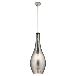 KK42475NIMER Everly Down Light Pendant Light - Brushed Nickel / Mercury