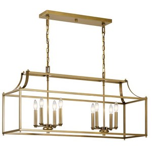 KK42497NBR Morrigan Linear Pendant Pendant Light - Natural Brass