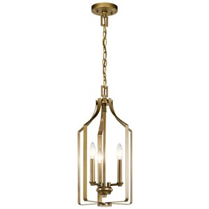 KK42499NBR Morrigan Entrance / Foyer Pendant Light - Natural Brass