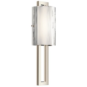 KK42500PNLED Jewel 1 Bulb Wall Sconce - Polished Nickel