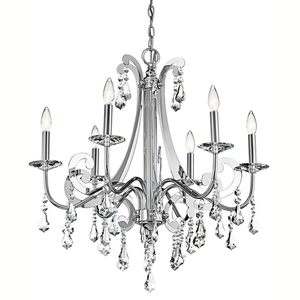 KK42545CH Leanora Mid Sized Chandelier Chandelier - Chrome