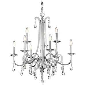 KK42546CH Leanora Large Foyer Chandelier Chandelier - Chrome