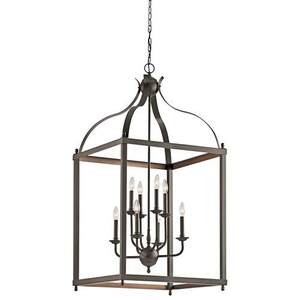 KK42591OZ Larkin Entrance / Foyer Pendant Light - Olde Bronze