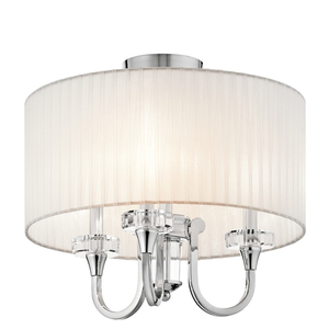 KK42630CH Parker Point Semi Flush Mount Ceiling Light - Chrome