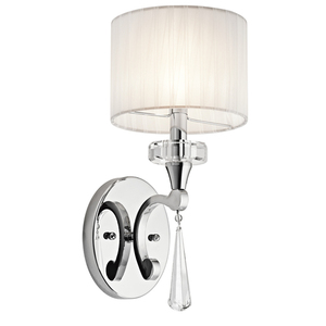 KK42634CH Parker Point 1 Bulb Wall Sconce - Chrome