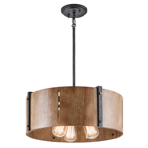 KK42644DBK Elbur Down Light Pendant Light - Distressed Black