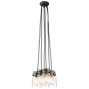 KK42877OZ Brinley Multi Light Pendant Light - Olde Bronze