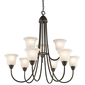 KK42885OZ Nicholson Large Foyer Chandelier Chandelier - Olde Bronze