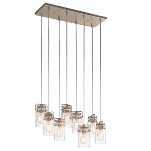 KK42890NI Brinley Multi Light Pendant Light - Brushed Nickel