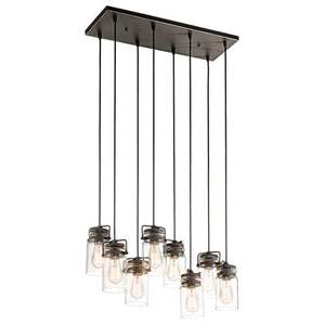 KK42890OZ Brinley Multi Light Pendant Light - Olde Bronze