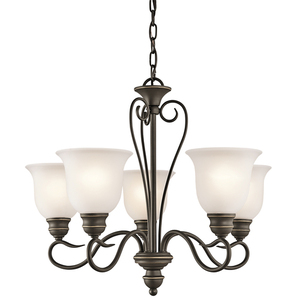 KK42906OZ Tanglewood Mini Chandelier - Olde Bronze