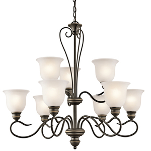 KK42907OZ Tanglewood Mid Sized Chandelier Chandelier - Olde Bronze