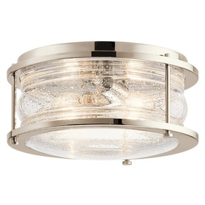 KK42910PN Ashland Bay Flush Mount Ceiling Light - Polished Nickel