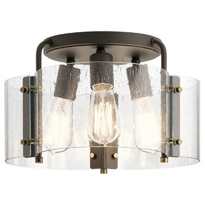 KK42954OZ Thoreau Semi Flush Mount Ceiling Light - Olde Bronze