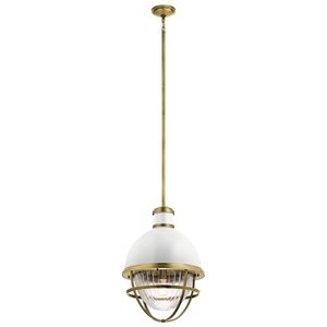 KK43012NBR Tollis Down Light Pendant Light - Natural Brass