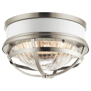 KK43013NI Tollis Flush Mount Ceiling Light - Brushed Nickel