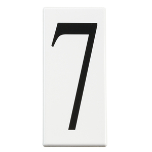 KK4307 Utilitarian Address Number Door Accessory - White