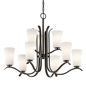 KK43075OZ Armida Mid Sized Chandelier Chandelier - Olde Bronze