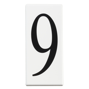 KK4309 Utilitarian Address Number Door Accessory - White