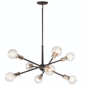 KK43118BK Armstrong Mid Sized Chandelier Chandelier - Black