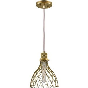 KK43127NBR Devin Mini-Pendant Pendant Light - Natural Brass