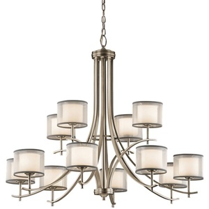 KK43151AP Tallie Large Foyer Chandelier Chandelier - Antique Pewter