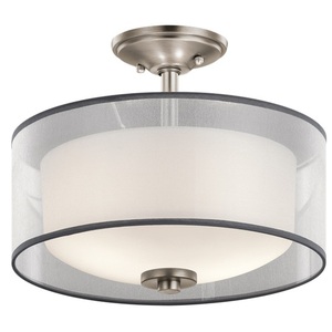 KK43154AP Tallie Semi Flush Mount Ceiling Light - Antique Pewter